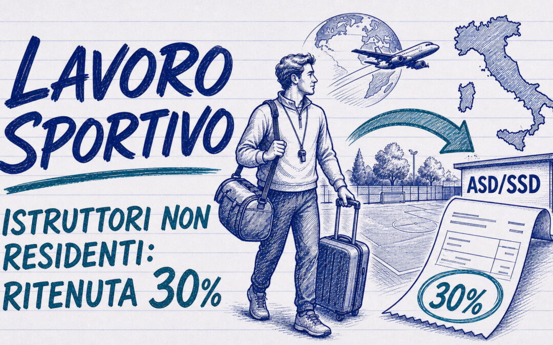 Istruttori sportivi stranieri in Italia: quando scatta la ritenuta del 30%