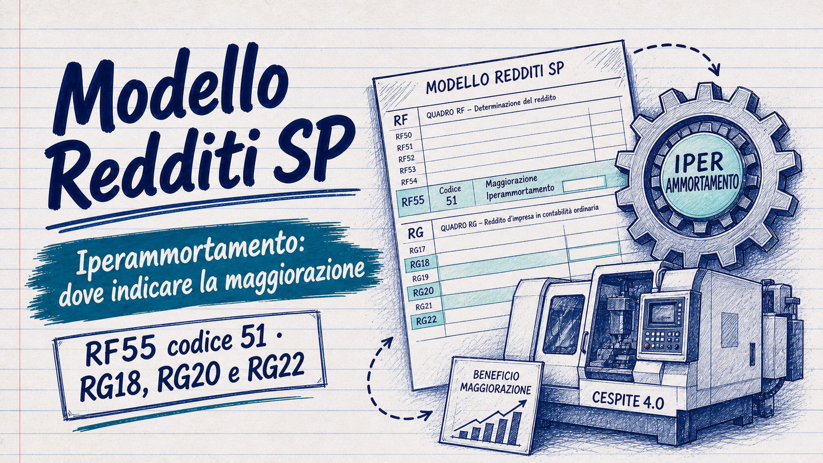 Modello Redditi SP e iperammortamento: dove indicare la maggiorazione