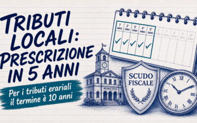 Studio Sabatino Pizzano 4 Prescrizione tributi locali: cinque anni, il doppio per lo Stato