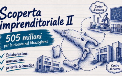 Studio Sabatino Pizzano 5 Scoperta imprenditoriale II: 505 milioni per la ricerca industriale nel Mezzogiorno