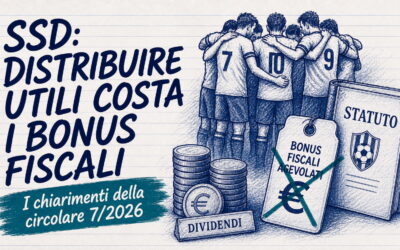 Società sportive dilettantistiche e distribuzione di utili: addio alle agevolazioni fiscali