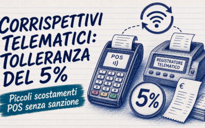 Studio Sabatino Pizzano 5 Soglia di tolleranza corrispettivi telematici 5% : cosa cambia