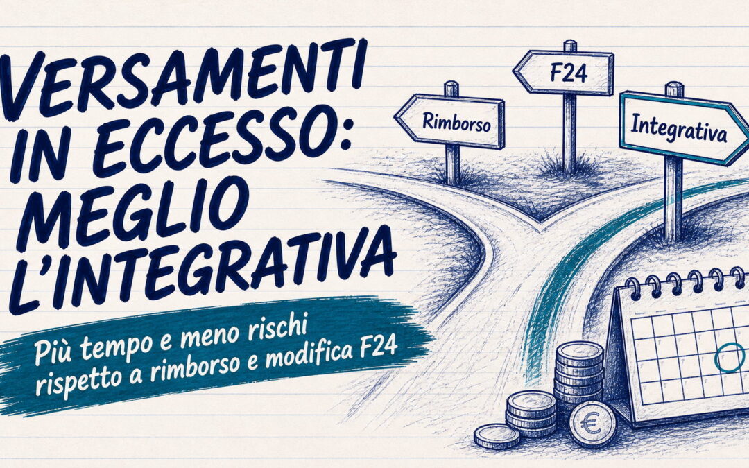 Versamenti in eccesso: quando la dichiarazione integrativa batte il rimborso