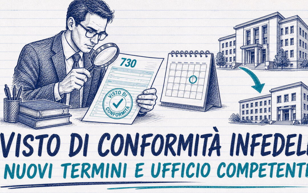 Visto di conformità infedele: il correttivo fissa termini e competenza