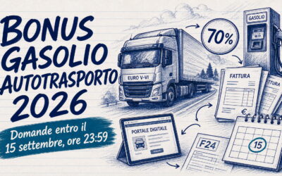 Credito d’imposta gasolio autotrasporto 2026: domande entro il 15 settembre